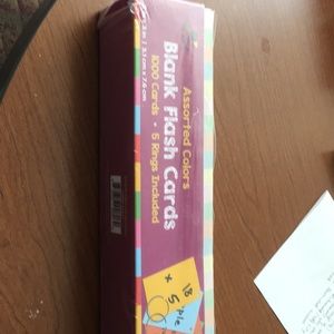Blank flash cards & rings